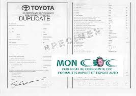 Comment commander mon certificat de conformité Toyota ?