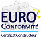 Certificat de conformité pour le Belgique 
